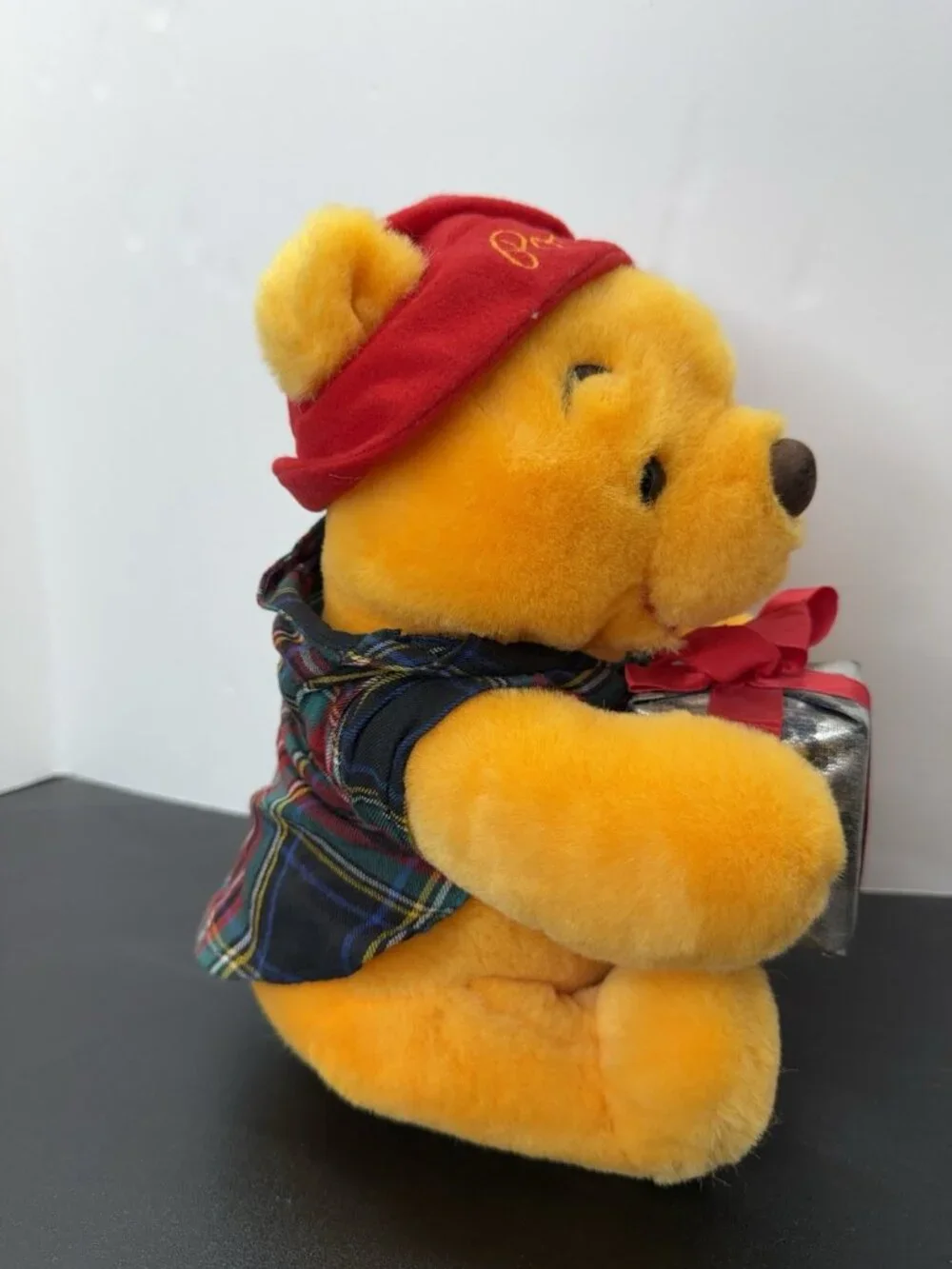 Vintage Disney Store Winnie the Pooh Plush Holiday Christmas Pajamas Present 12